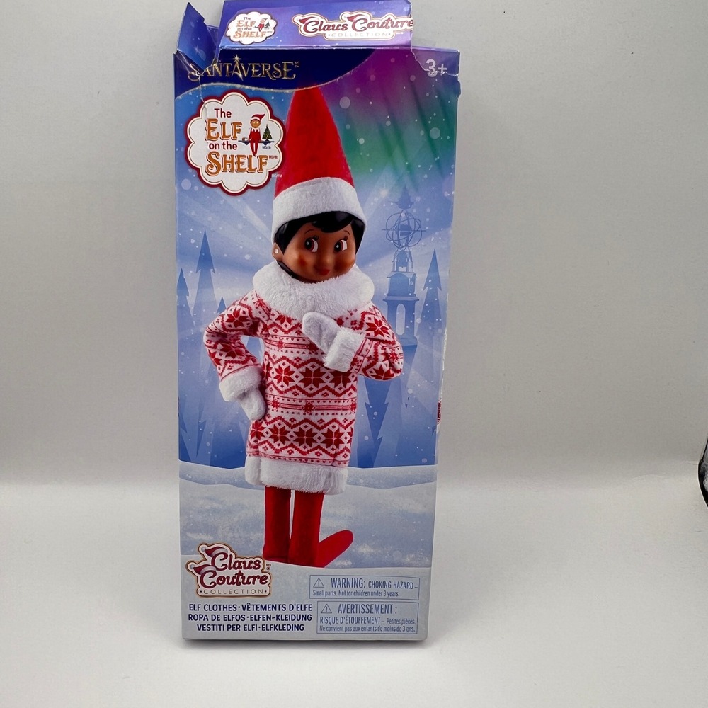 Elf on the Shelf Snowflake Sweetie Dress Claus Couture Outfit New Box Damage